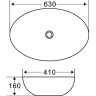 Раковина 63x41 см BELBAGNO BB1104