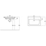 Раковина 65х47 см BELBAGNO SOFT 13065-KL