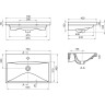Раковина 70x45 см BELBAGNO MARINO BB-0321-70-LVB