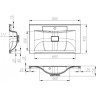 Раковина 80x45 см BELBAGNO MARINO BB800/450-LV-MR-PR