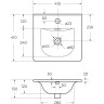 Раковина BELBAGNO BB-8099-3-40, 410x410x150