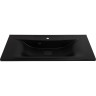 Раковина BELBAGNO BB1000/445-LV-ART-PR-NERO из искусственного камня, чёрная, 1000x455x150 мм