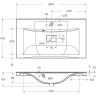 Раковина BELBAGNO BB800/450-LV-ART-PR-NERO из искусственного камня, чёрная, 800x450x150 мм