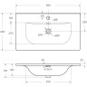Раковина BELBAGNO UNO BB-8099-80, 810x460x170