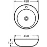 Раковина-чаша 45x45 см BELBAGNO BB3096