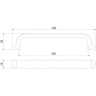 Ручка для тумбы BELBAGNO DUE RS333W.4/160 18,3 см, белый