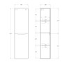 Шкаф подвесной BELBAGNO FLY-MARINO-1500-2A-SC-RR-P-R
