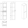 Шкаф подвесной Polissandro BELBAGNO PIETRA-1500-2A-SC-PL