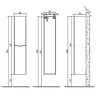 Шкаф подвесной Rovere Bianco BELBAGNO ANCONA-N-1700-2A-SC-WO-R