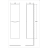 Шкаф подвесной Stucco Cemento BELBAGNO FLY-MARINO-1500-2A-SC-CO-P-R