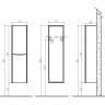 Шкаф подвесной Tortora Lucido BELBAGNO ANCONA-N-1500-2A-SC-TL-R