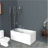 Шторка для ванны 100 см BELBAGNO UNO-V-11-100/150-C-Cr