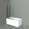 Шторка для ванны 100 см BELBAGNO UNO-V-2-100/150-C-Cr