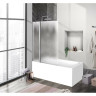 Шторка для ванны 90 см BELBAGNO UNO-V-11-90/150-C-Cr