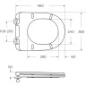 Сиденье BELBAGNO BB902SC с металлическими креплениями, с системой Soft close
