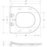 Сиденье дюропласт BELBAGNO AMANDA BB051-2SC, soft close, металлическое крепление