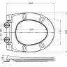 Сиденье дюропласт BELBAGNO BB2177SC, soft close, металлическое крепление