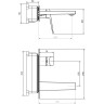 Смеситель BELBAGNO ARDENTE-BLVM-CRM-W0