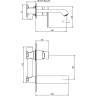 Смеситель BELBAGNO AURORA-BLVM-CRM-W0