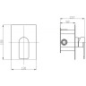 Смеситель для душа BELBAGNO NOVA NOV-DASM-IN