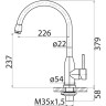 Смеситель для кухни BELBAGNO BB-LAM09B-IN