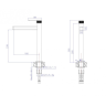 Смеситель для накладной раковины BELBAGNO DELTA DEL2.0-LMC-IN-W0