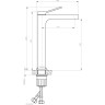 Смеситель для раковины BELBAGNO ALBANO-LMC-CRM-W0