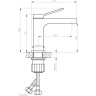 Смеситель для раковины BELBAGNO ALBANO-LVM-CRM-W0