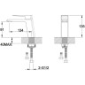 Смеситель для раковины BELBAGNO ARLIE ARL-LVM-CRM