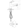 Смеситель для раковины BELBAGNO BB-LVMD-NERO-W0