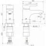 Смеситель для раковины BELBAGNO CRYSTAL CRY-LVM-CRM