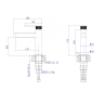 Смеситель для раковины BELBAGNO DELTA DEL2.0-LVM-IN-W0
