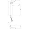 Смеситель для раковины BELBAGNO DUE DUE-LMC-CRM-W0