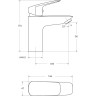 Смеситель для раковины BELBAGNO DUE DUE-LVM-CRM-W0