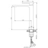 Смеситель для раковины BELBAGNO LUCE LUC-LMC-NERO-W0