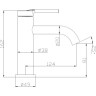 Смеситель для раковины BELBAGNO MARINO MAR-LVM-IN