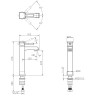 Смеситель для раковины BELBAGNO MILLE MIL-LMC-CRM