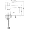 Смеситель для раковины BELBAGNO ROWENA ROW-LVM-CRM
