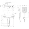Смеситель для ванны BELBAGNO ARDENTE-VASM-CRM