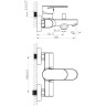 Смеситель для ванны BELBAGNO LOYD LOY-VASM-CRM