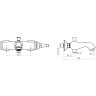 Смеситель для ванны BELBAGNO TIFFANI TIF-VASM-CRM