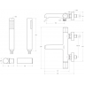 Смеситель для ванны и душа BELBAGNO UNO-VASM/DFS-ORO в комплекте с ручным душем, шлангом и держателем, золото