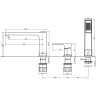 Смеситель на борт ванны BELBAGNO ROMANO ROM-BVD-CRM