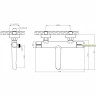 Смеситель на борт ванны BELBAGNO UNO UNO-BVD4-CRM