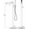 Смеситель напольный для ванны BELBAGNO LUCE LUC-FMT-CRM