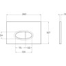 Смывная клавиша BELBAGNO BB054NERO