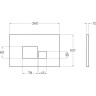Смывная клавиша BELBAGNO BB074NERO