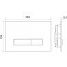 Смывная клавиша BELBAGNO GENOVA BB018-GV-BIANCO