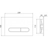 Смывная клавиша BELBAGNO PROSPERO BB005-PR-CHROME