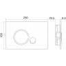 Смывная клавиша BELBAGNO SFERA BB016-SR-CHROME.M